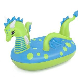 Big Inflatable Fantasy Dragon Ride On Pool Float Blow Up 53" x 56" H2OGO ages 3+